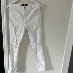 White Distressed Men's Jeans